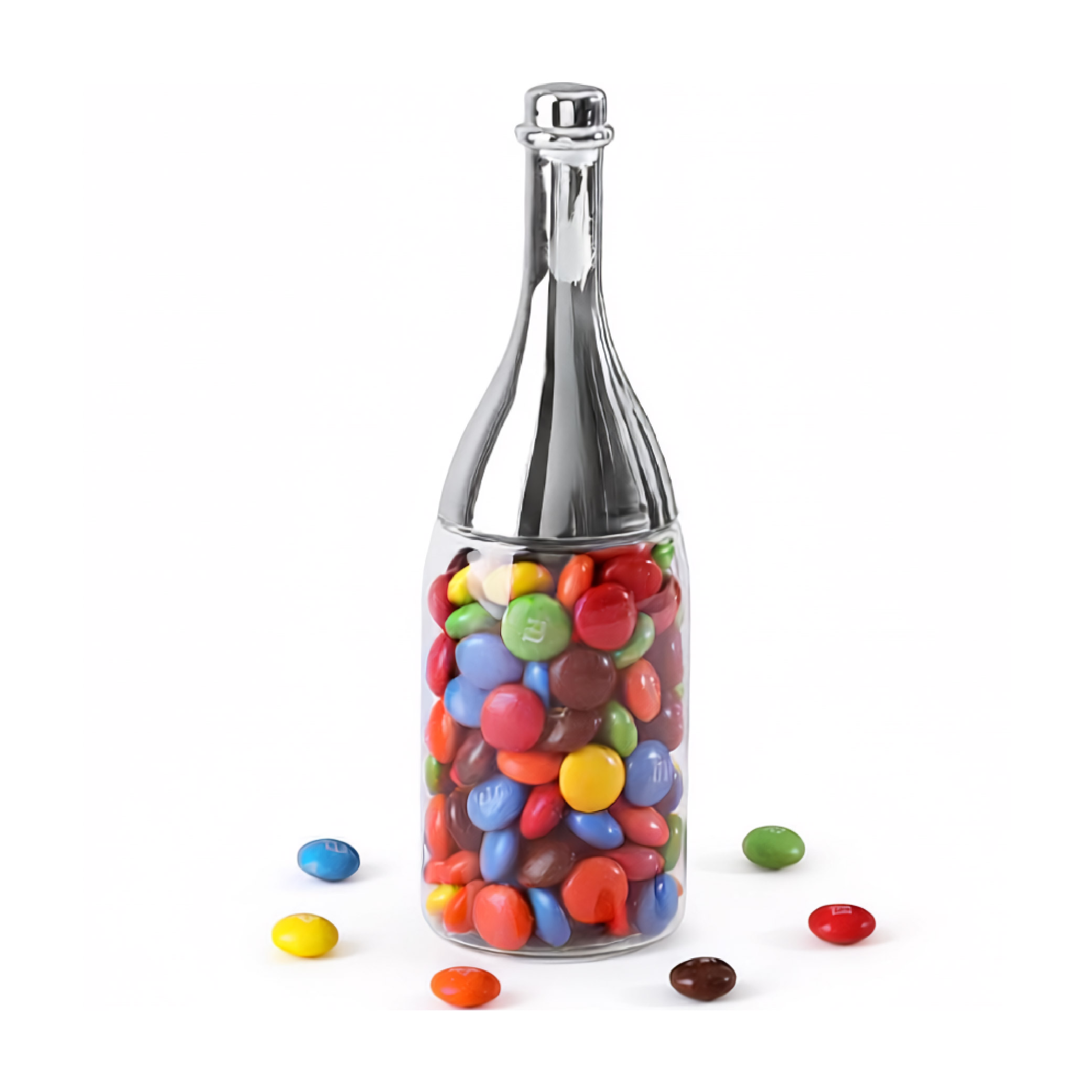 Sweet Spritz Champagne Bottle: Deluxe - Clear/Silver